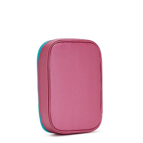 Sacs Kipling 100 Pens Metallic Case Rose | FR 1327VR